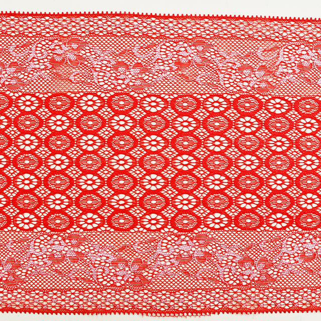Professional Lace Manufacturer High Quality 20cm Stretch White Floral Lace Trim for Women B047#