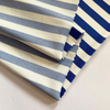 90% Polyester 10%Spandex Blue Stripe Digital Printing Printed Textile Fabric for Swimwear Sportswear Garment