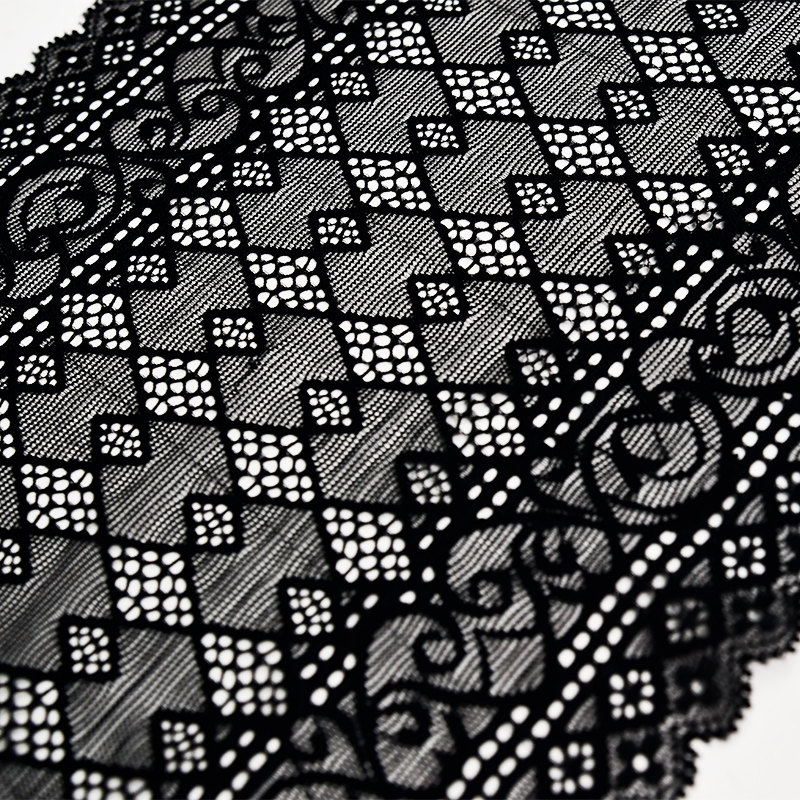 Professional Lace Manufacturer High Quality 19cm Stretch White Floral Lace Trim for Women 1311A#