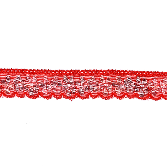 High Quality Stretch Nylon Lace Trim 2.2cm Nylon Lace Fabric Nylon Spandex Lace for Bra And Underwear Wedding Decoration 05058#