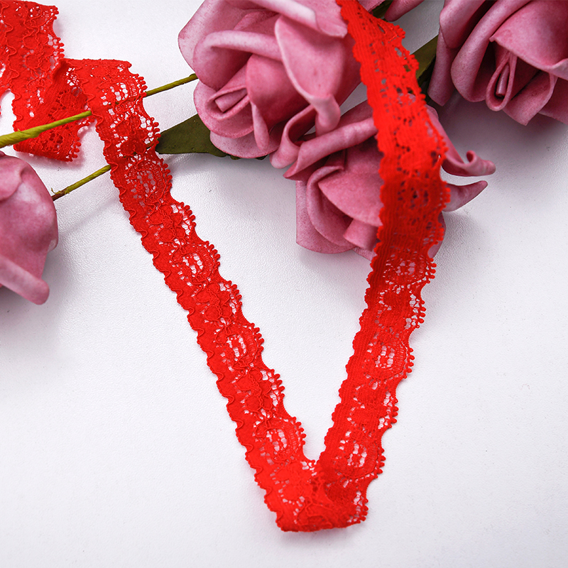High Quality Stretch Nylon Lace Trim 1.5cm Nylon Lace Fabric Nylon Spandex Lace for Bra And Underwear Wedding Decoration 3012#