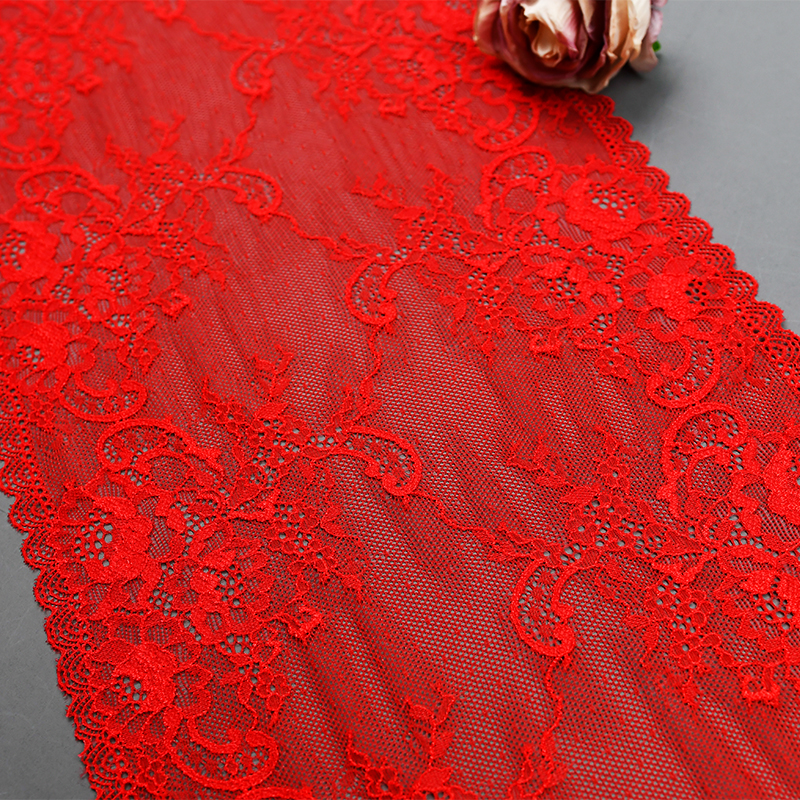 23.5cm Beautiful Lace Stretch Floral Lingerie Headband Elastic Diy Lace 9007#