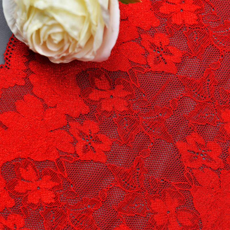 Ready Stock Lace High Quality 22.5cm Women's Elastic Floral Lace Trim 5187#