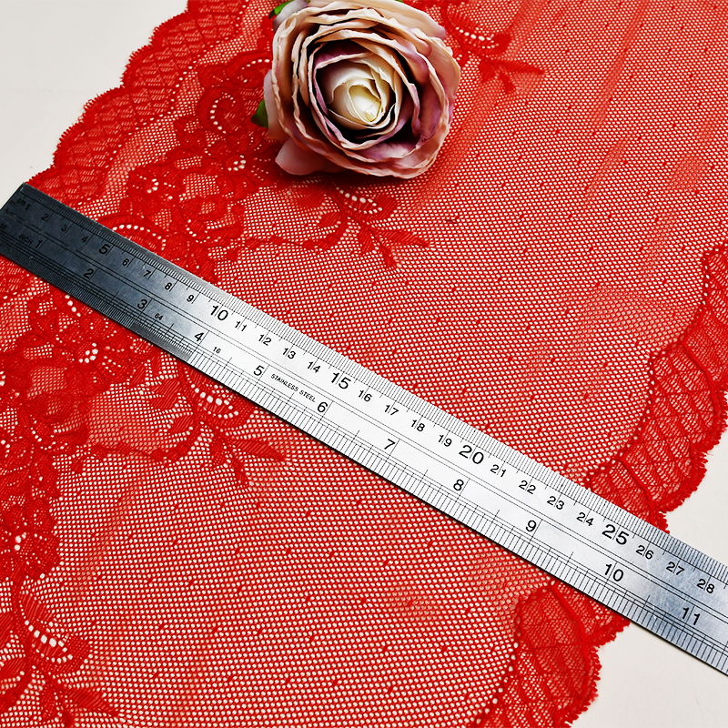 24cm Beautiful Lace Stretch Floral Lingerie Headband Elastic Diy Lace 9645#