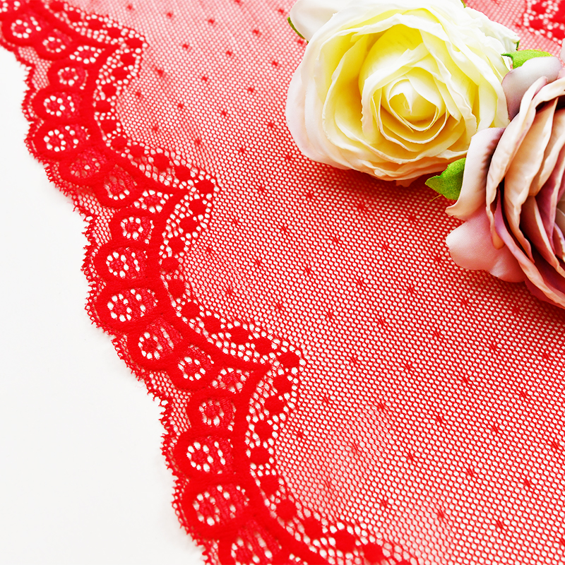 21cm Beautiful Lace Stretch Floral Lingerie Headband Elastic Diy Lace 19208#