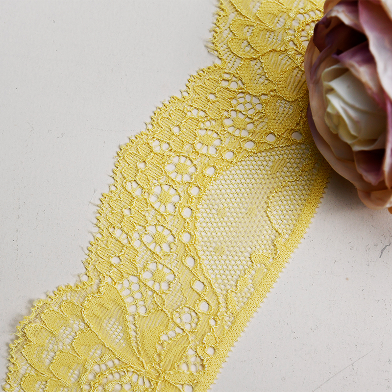 High Quality Stretch Nylon Lace Trim 6cm Nylon Lace Fabric Nylon Spandex Lace for Bra And Underwear Wedding Decoration 5151#