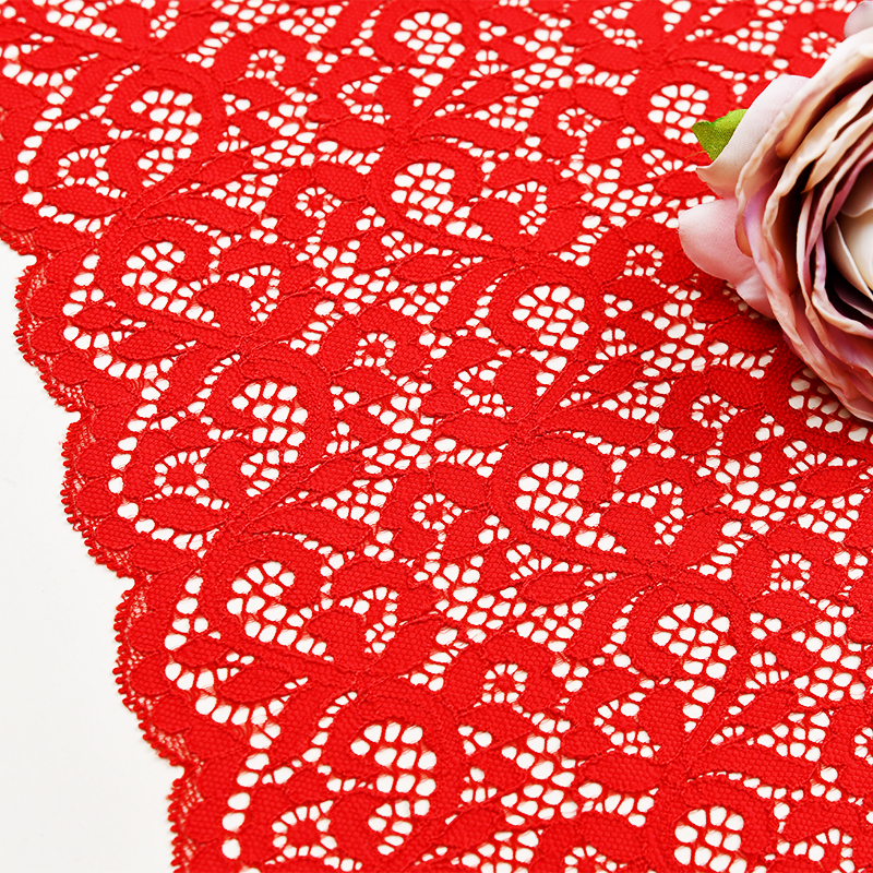 23cm Beautiful Lace Stretch Floral Lingerie Headband Elastic Diy Lace 41014#