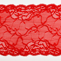 Professional Lace Manufacturer High Quality 17cm Stretch White Floral Lace Trim for Women 5802#