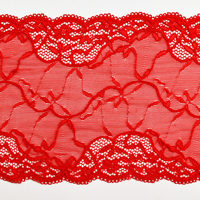 Professional Lace Manufacturer High Quality 17cm Stretch White Floral Lace Trim for Women 5802#