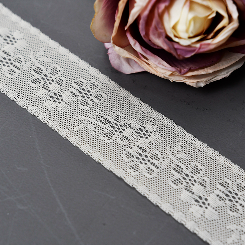 High Quality Stretch Nylon Lace Trim 3.5cm Nylon Lace Fabric Nylon Spandex Lace for Bra And Underwear Wedding Decoration VG446#