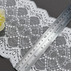 Professional Lace Manufacturer High Quality 18cm Stretch White Floral Lace Trim for Women 2207#