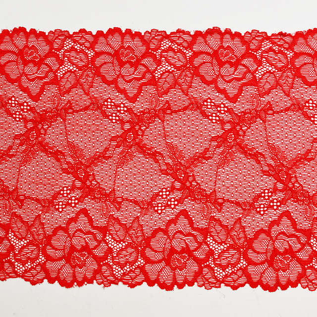 Professional Lace Manufacturer High Quality 21cm Stretch White Floral Lace Trim for Women 4031#