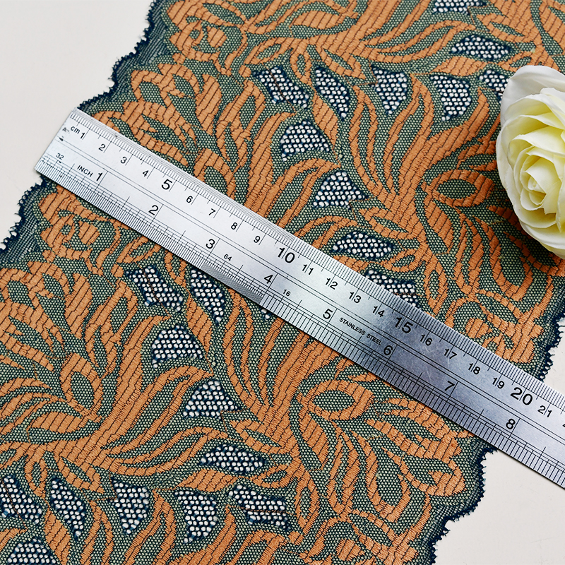 Ready Stock Lace High Quality 20cm Women's Elastic Floral Lace Trim 08087#