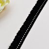 Elastic Lace 1.5CM Fashion 3D Nylon Spandex Stretch White Floral Lace Trim 116673#