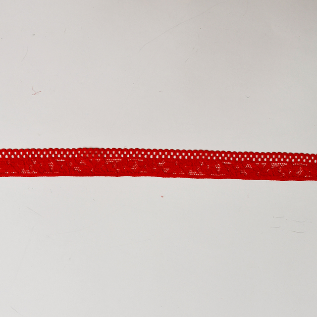 Elastic Lace 2CM Fashion 3D Nylon Spandex Stretch White Floral Lace Trim 116602#