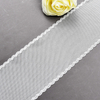 Elastic Lace 9CM Fashion 3D Nylon Spandex Stretch White Floral Lace Trim 5458A#