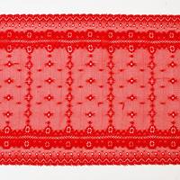 Ready Stock Lace High Quality 21.5cm Women's Elastic Floral Lace Trim 6016#