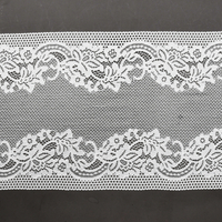 Ready Stock Lace High Quality 20.5cm Women's Elastic Floral Lace Trim 5555#