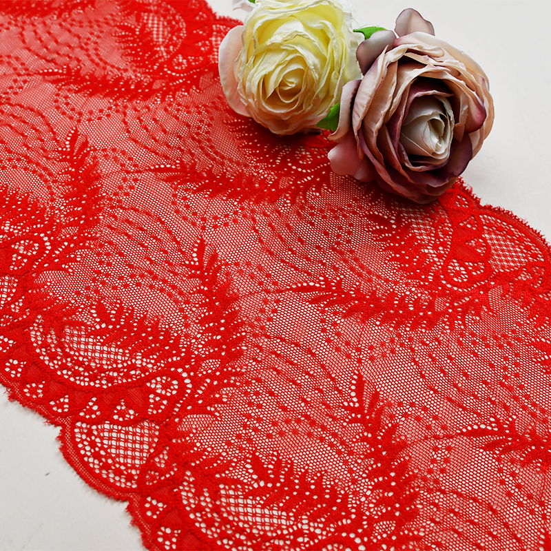 21cm Beautiful Lace Stretch Floral Lingerie Headband Elastic Diy Lace 41022#