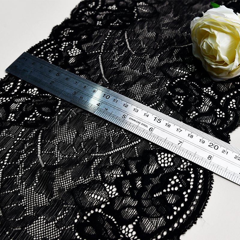 Elegant Mesh Elastic Lace Trim 22.5cm Spandex Lace Fabric Elastic Lace Women's Dress Underwear Bra 85146#