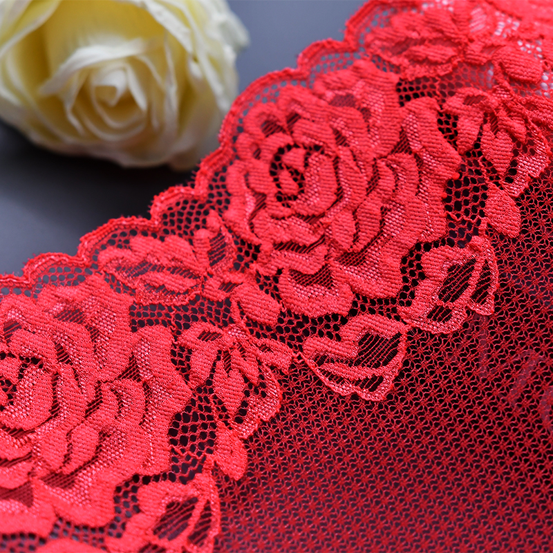 23cm Beautiful Lace Stretch Floral Lingerie Headband Elastic Diy Lace 59106#