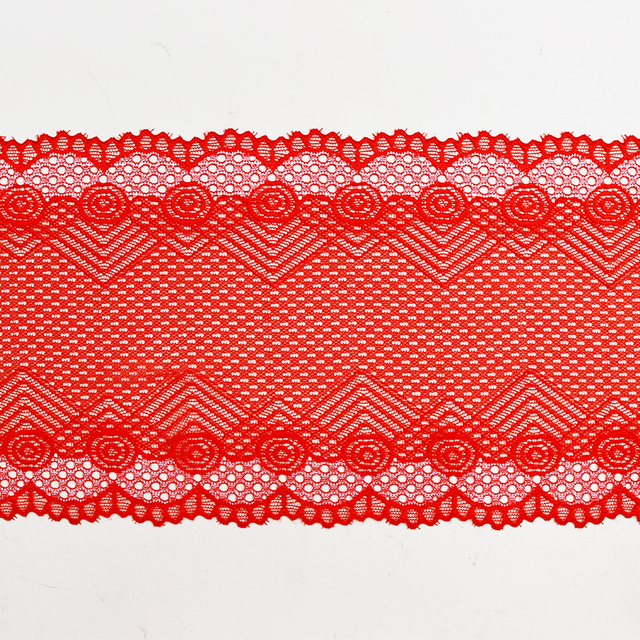 Ready Stock Lace High Quality 18cm Women's Elastic Floral Lace Trim 65053D#
