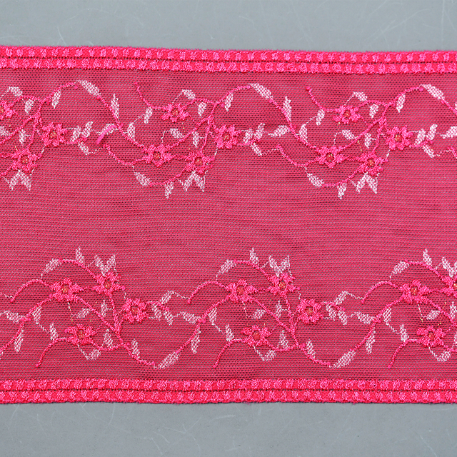 Ready Stock Lace High Quality 15.5cm Women's Elastic Floral Lace Trim 165083#
