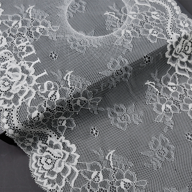 25cm Beautiful Lace Stretch Floral Lingerie Headband Elastic Diy Lace 10026#