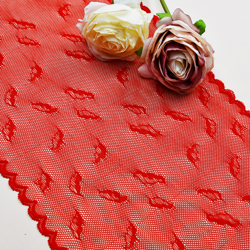manufacturers supply 22.5cm wide warp knitted white lace underwear clothing accessories DIY wedding dress stretch lace 65100#