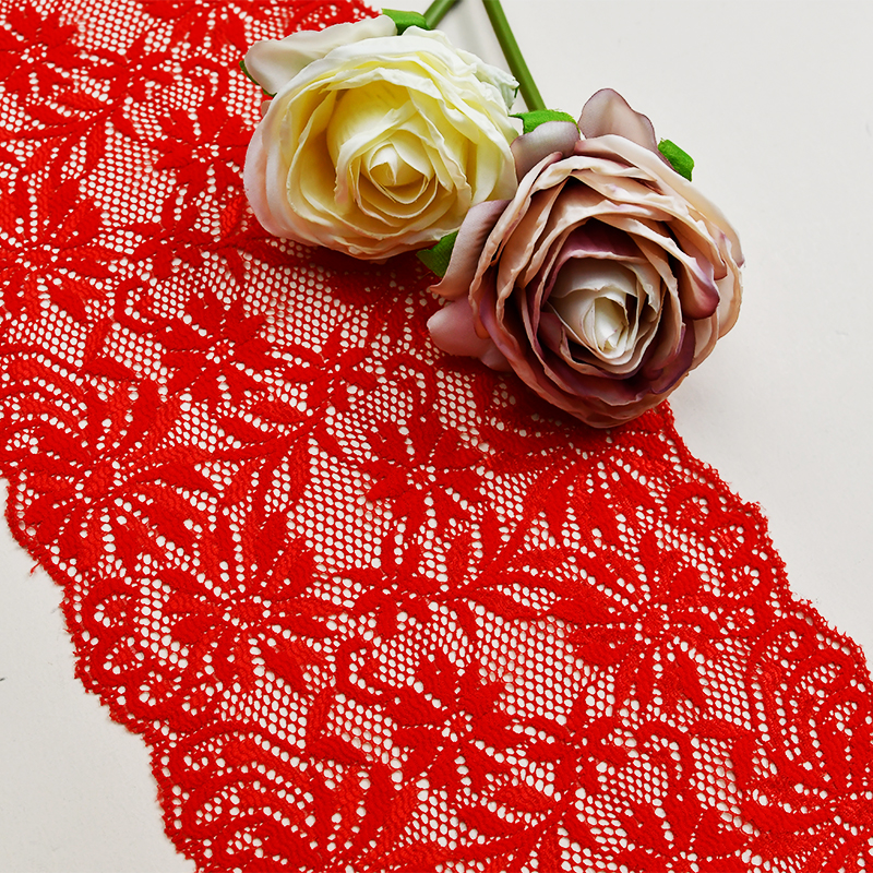 Ready Stock Lace High Quality 16cm Women's Elastic Floral Lace Trim 2425#