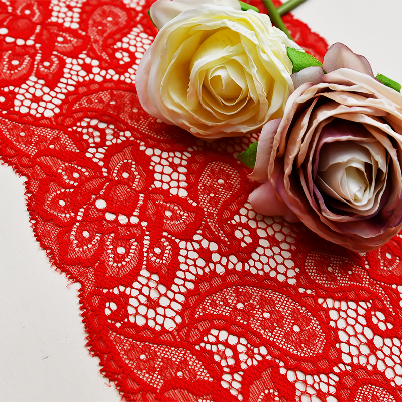 18cm Beautiful Lace Stretch Floral Lingerie Headband Elastic Diy Lace 116169#