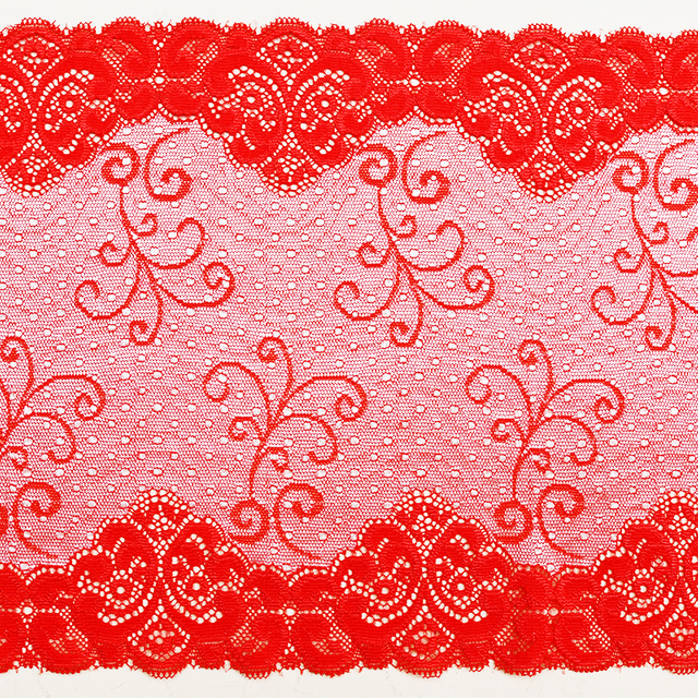 Professional Lace Manufacturer High Quality 22.5cm Stretch White Floral Lace Trim for Women 5032#