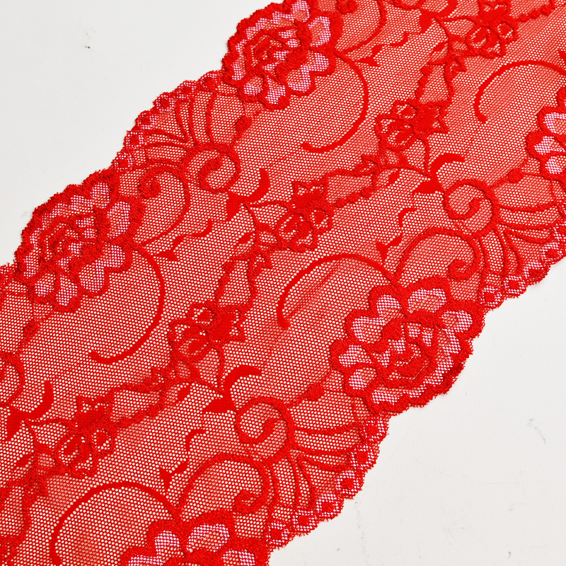 Professional Lace Manufacturer High Quality 18cm Stretch White Floral Lace Trim for Women 3142#
