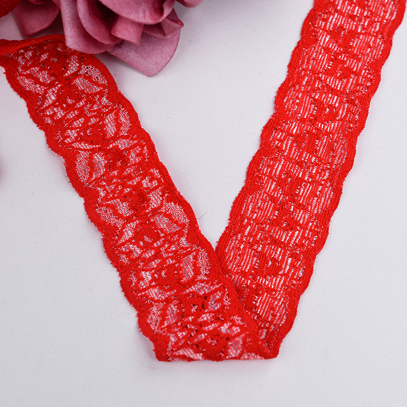 High Quality Stretch Nylon Lace Trim 3cm Nylon Lace Fabric Nylon Spandex Lace for Bra And Underwear Wedding Decoration 1634#