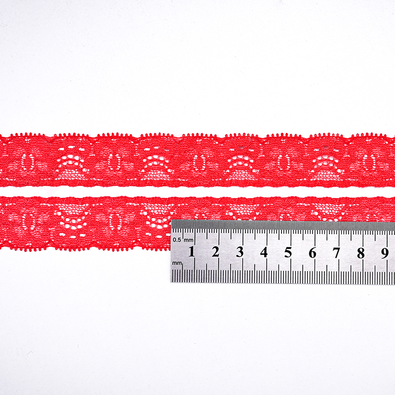 High Quality Stretch Nylon Lace Trim 2.2cm Nylon Lace Fabric Nylon Spandex Lace for Bra And Underwear Wedding Decoration 106248#
