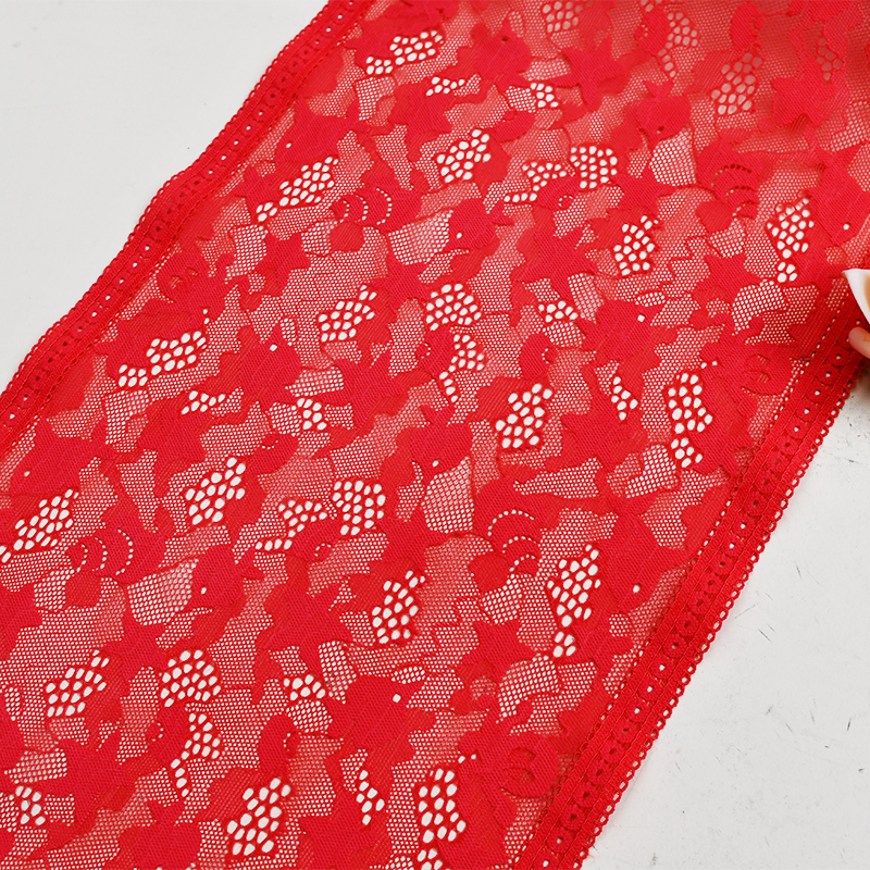 24.5cm Beautiful Lace Stretch Floral Lingerie Headband Elastic Diy Lace 7028#