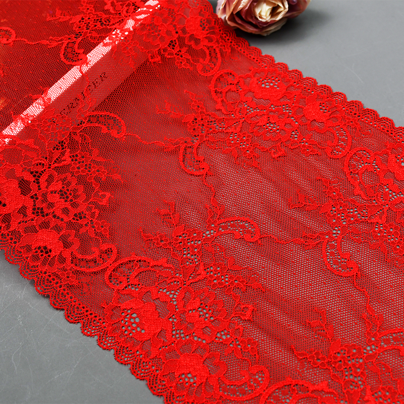 23.5cm Beautiful Lace Stretch Floral Lingerie Headband Elastic Diy Lace 9007#