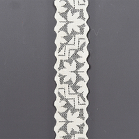 High Quality Stretch Nylon Lace Trim 4cm Nylon Lace Fabric Nylon Spandex Lace for Bra And Underwear Wedding Decoration 116447#