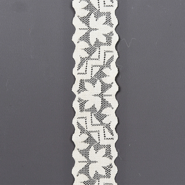 High Quality Stretch Nylon Lace Trim 4cm Nylon Lace Fabric Nylon Spandex Lace for Bra And Underwear Wedding Decoration 116447#