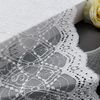 Professional Lace Manufacturer High Quality 18cm Stretch White Floral Lace Trim for Women 2207#