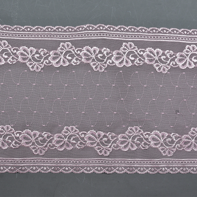 Elegant Mesh Elastic Lace Trim 19cm Spandex Lace Fabric Elastic Lace Women's Dress Underwear Bra 6610#