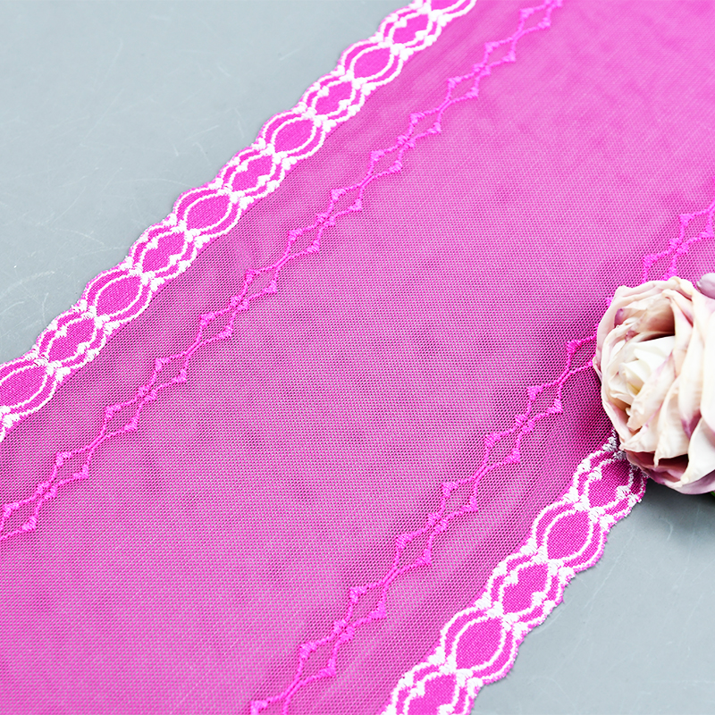 Ready Stock Lace High Quality 20cm Women's Elastic Floral Lace Trim 6084#