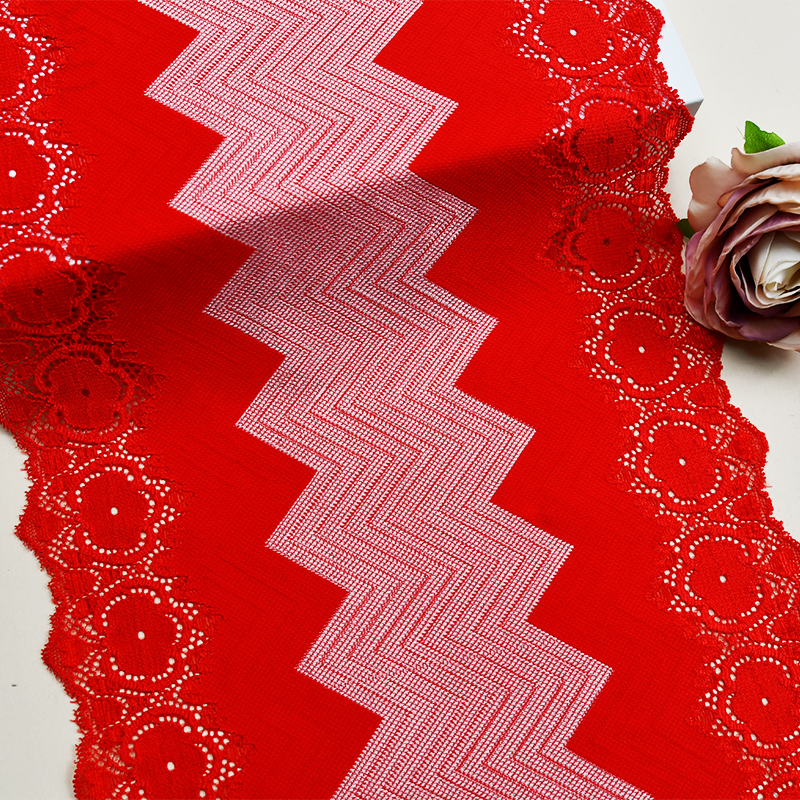 Ready Stock Lace High Quality 23cm Women's Elastic Floral Lace Trim 5578#