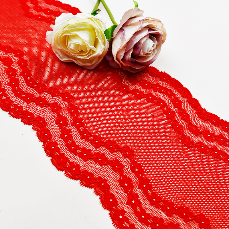 18cm Beautiful Lace Stretch Floral Lingerie Headband Elastic Diy Lace 65243#