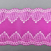 Professional Lace Manufacturer High Quality17cm Stretch White Floral Lace Trim for Women B017#