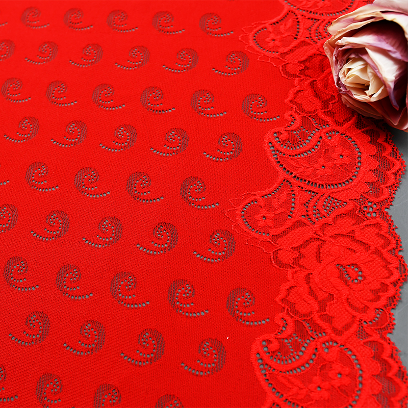 Professional Lace Manufacturer High Quality 35.5cm Stretch White Floral Lace Trim for Women 797-38#