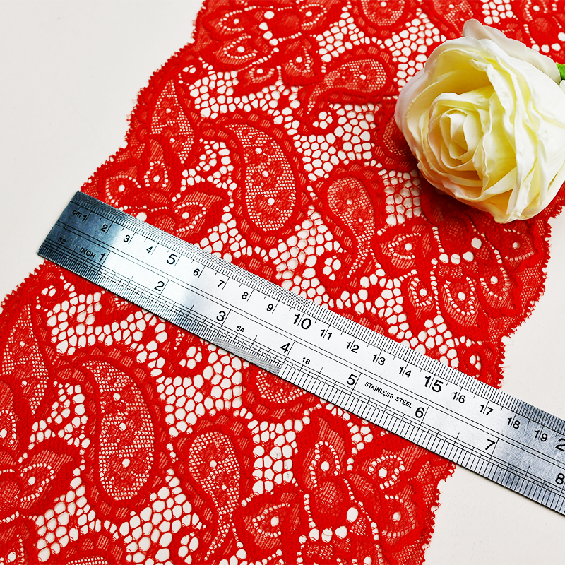 18cm Beautiful Lace Stretch Floral Lingerie Headband Elastic Diy Lace 116169#