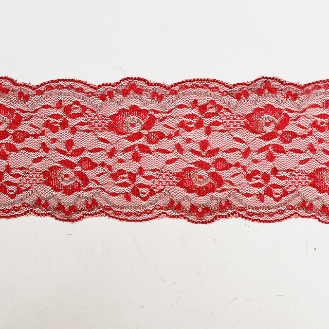 Nylon Elastic 10cm Floral Lace Decoration Wedding Decoration Clothing Lace 3706#