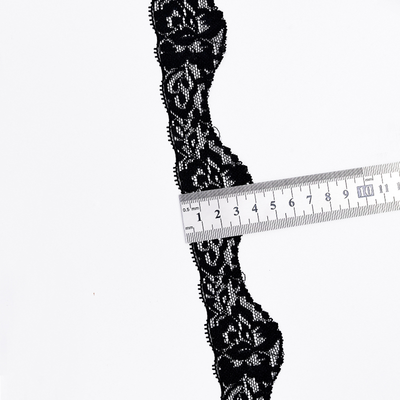 High Quality Stretch Nylon Lace Trim 4cm Nylon Lace Fabric Nylon Spandex Lace for Bra And Underwear Wedding Decoration 106522#