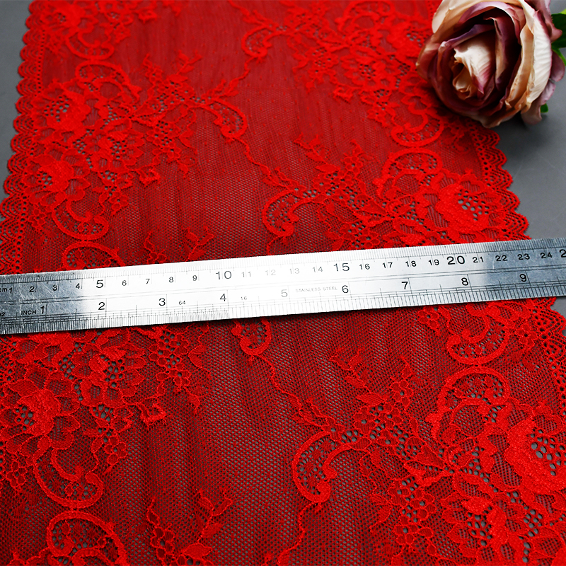 23.5cm Beautiful Lace Stretch Floral Lingerie Headband Elastic Diy Lace 9007#